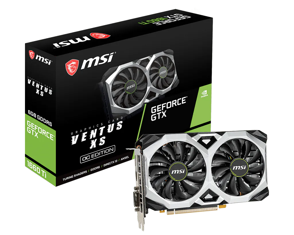 MSI GeForce GTX 1660 Ti VENTUS XS 6G OCV1